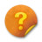 Orange sticker badges 090 Icon